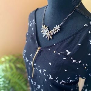 Flower Crystal Necklace